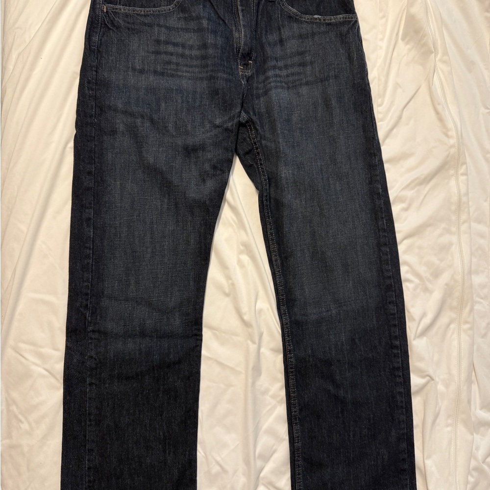 Lee Dungarees ~ Vintage Slim Straight Jeans Men's W36 L32 Blue